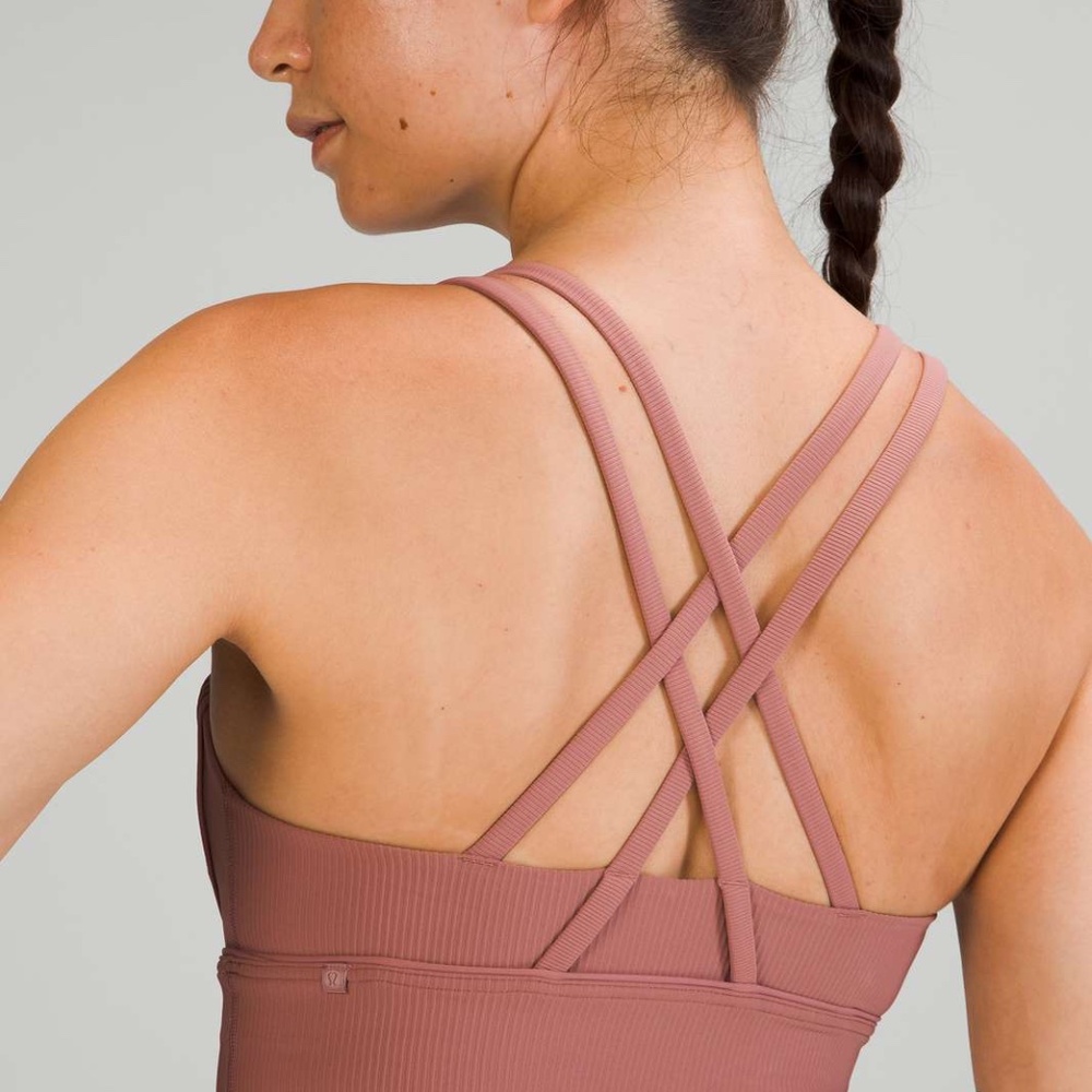 Lululemon Energy Bra Longline Ribbed Medium Support